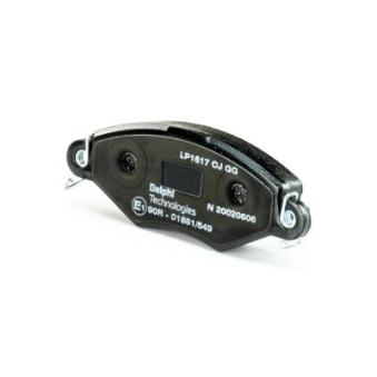 Jeu de 4 plaquettes de frein avant DELPHI LP1617 pour NISSAN KUBISTAR dCi 85 - 84cv