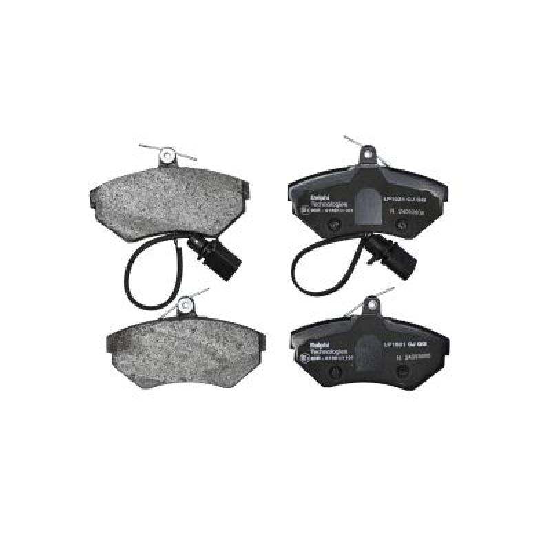 Jeu de 4 plaquettes de frein avant DELPHI LP1631 - Visuel 1