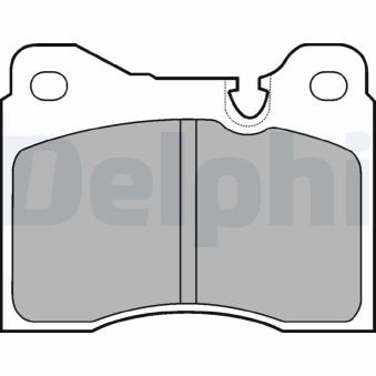 Jeu de 4 plaquettes de frein avant DELPHI OEM 34111160175