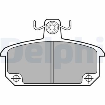 Jeu de 4 plaquettes de frein avant DELPHI OEM 7701349449