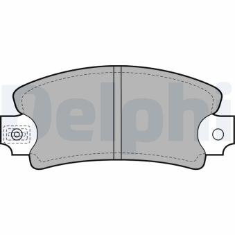 Jeu de 4 plaquettes de frein avant DELPHI [LP171]