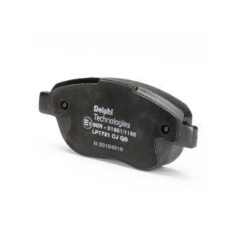 Jeu de 4 plaquettes de frein avant DELPHI LP1721 pour FIAT DOBLO 1.9 JTD - 105cv