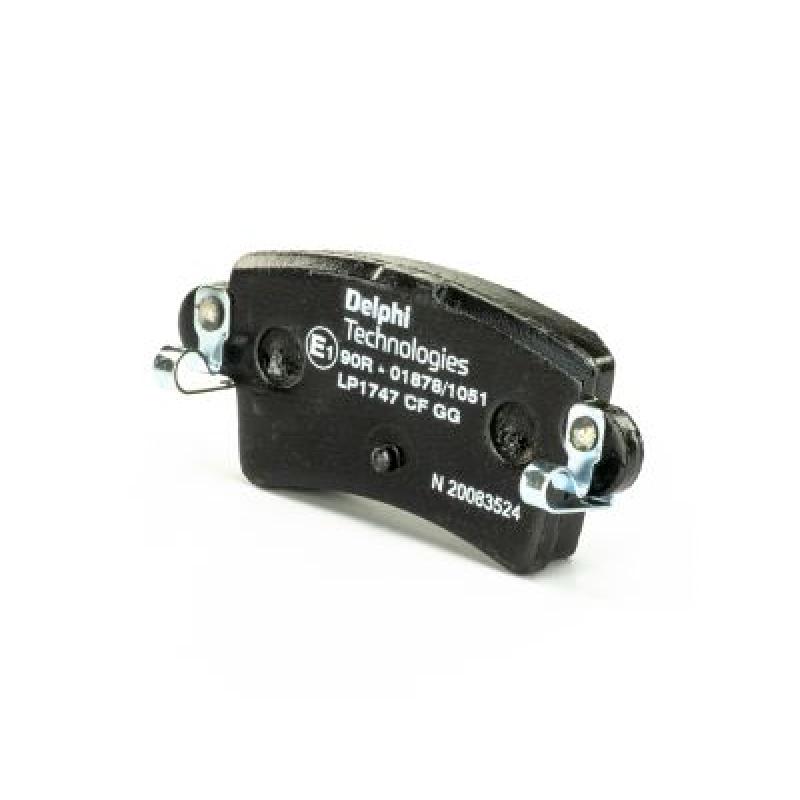 Jeu de 4 plaquettes de frein arrière DELPHI LP1747 - Visuel 1