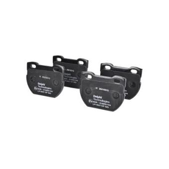 Jeu de 4 plaquettes de frein arrière DELPHI OEM SFP000130