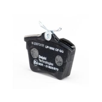 Jeu de 4 plaquettes de frein arrière DELPHI OEM 425279