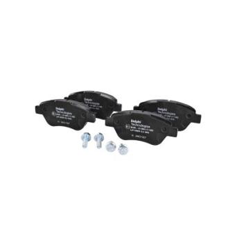 Jeu de 4 plaquettes de frein avant DELPHI LP1899 pour FIAT DOBLO 1.9 JTD - 105cv