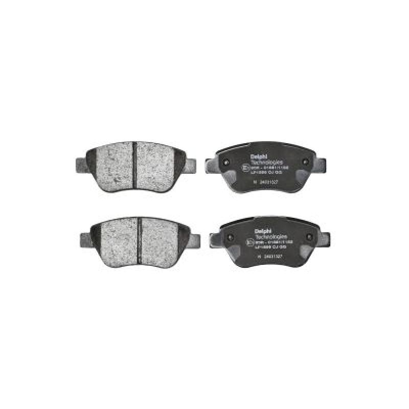 Jeu de 4 plaquettes de frein avant DELPHI LP1899 - Visuel 1