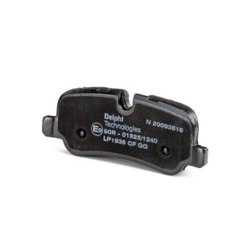 Jeu de 4 plaquettes de frein arrière DELPHI LP1936 - Visuel 1