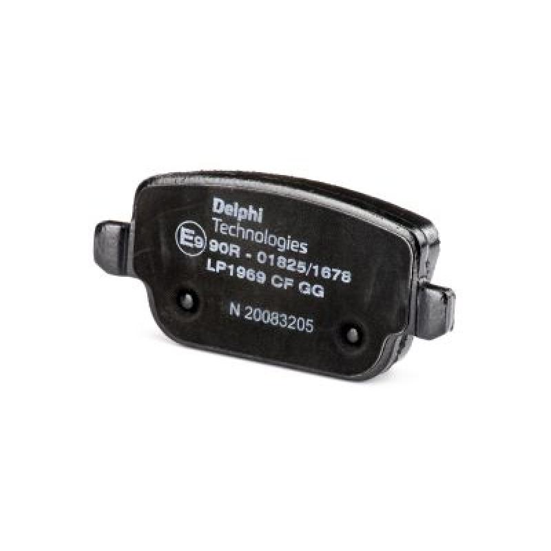 Jeu de 4 plaquettes de frein arrière DELPHI LP1969 - Visuel 2