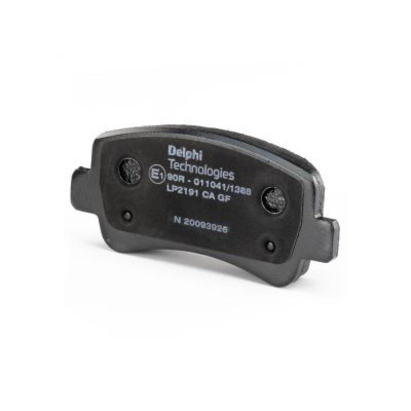 Jeu de 4 plaquettes de frein arrière DELPHI LP2191 - Visuel 1