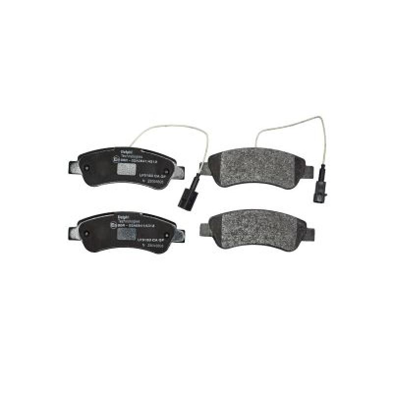 Jeu de 4 plaquettes de frein arrière DELPHI LP3153 - Visuel 2