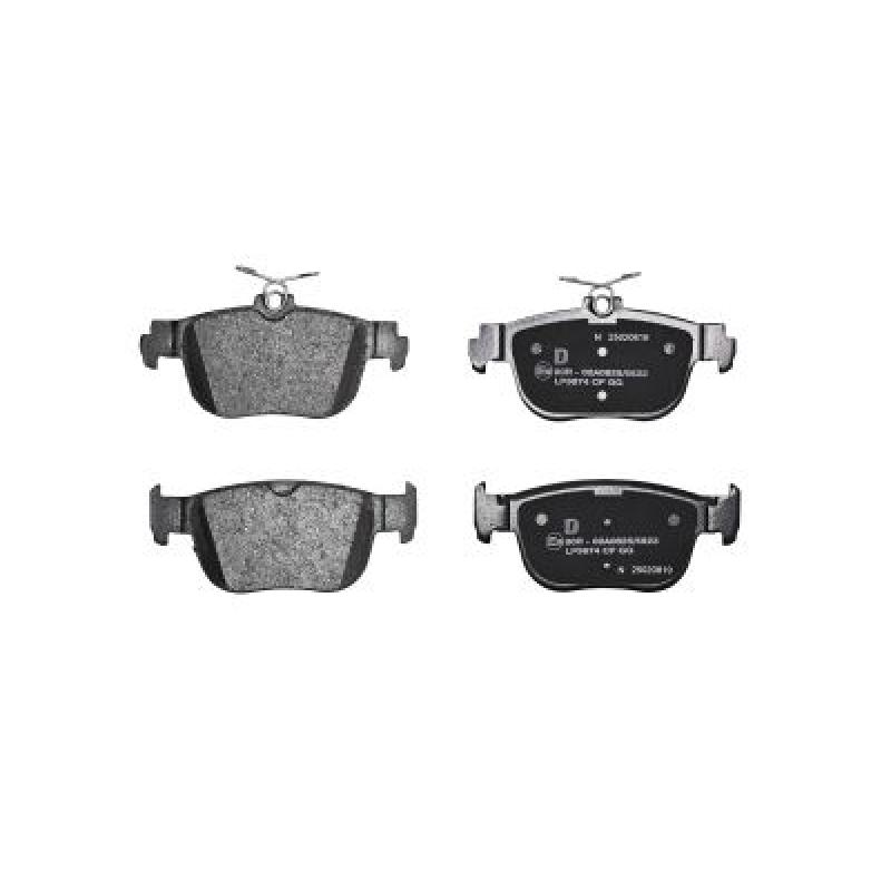 Jeu de 4 plaquettes de frein arrière DELPHI LP3674 - Visuel 1