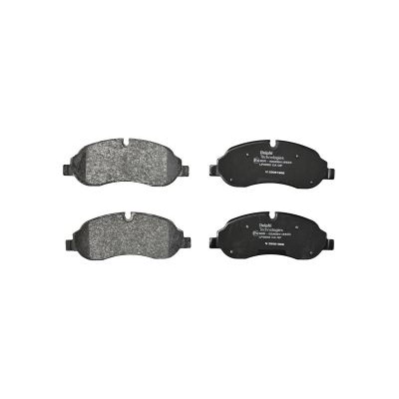 Jeu de 4 plaquettes de frein avant DELPHI LP3682 - Visuel 1