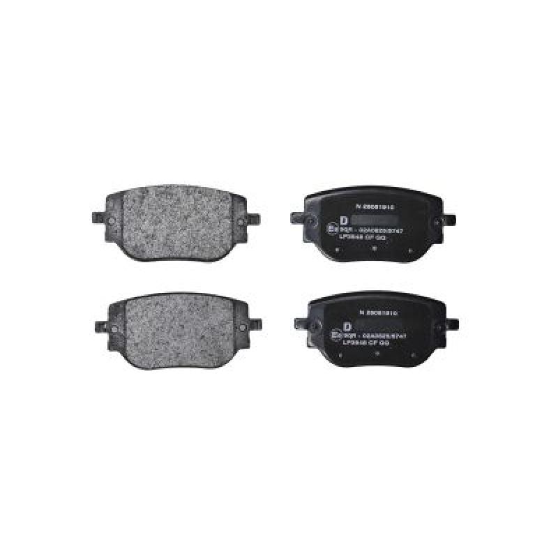 Jeu de 4 plaquettes de frein arrière DELPHI LP3848 - Visuel 1