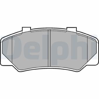 Jeu de 4 plaquettes de frein avant DELPHI OEM 272827