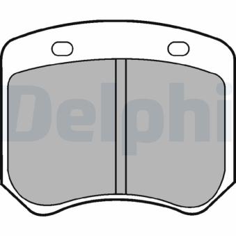 Jeu de 4 plaquettes de frein avant DELPHI OEM 90393507