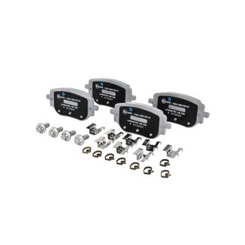 Jeu de 4 plaquettes de frein arrière DELPHI LP5057EV - Visuel 1