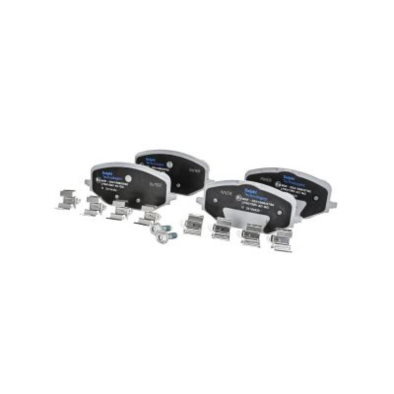 Jeu de 4 plaquettes de frein avant DELPHI LP5073EV - Visuel 1