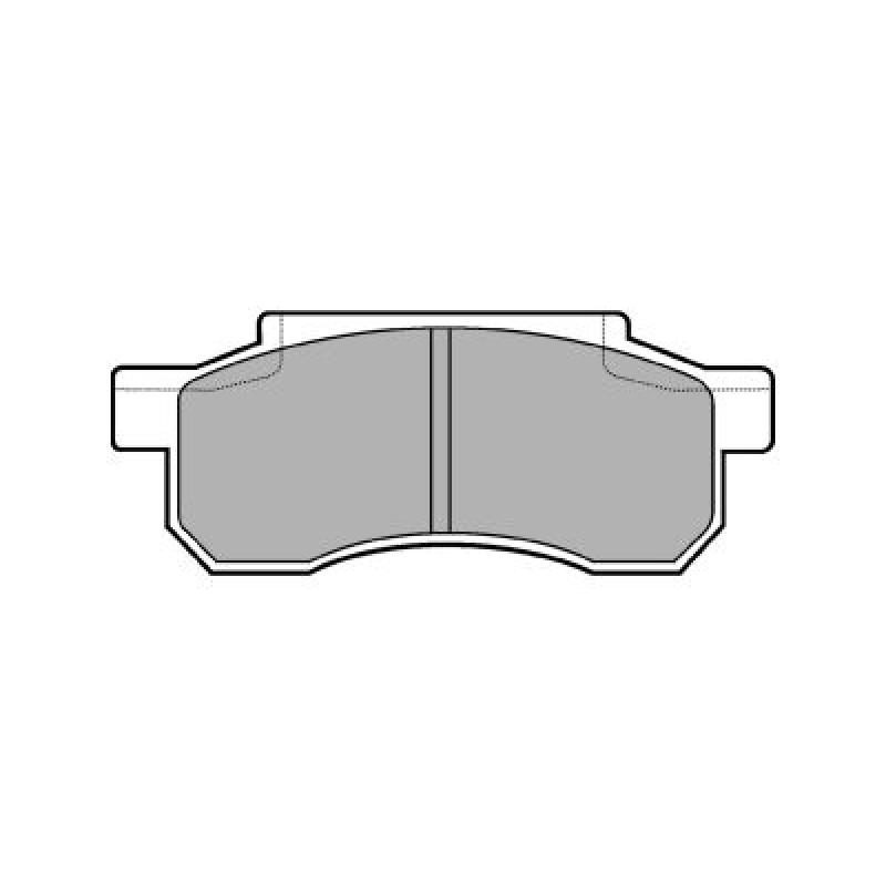 Jeu de 4 plaquettes de frein avant DELPHI LP526 - Visuel 1
