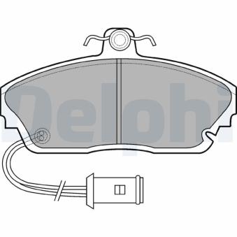 Jeu de 4 plaquettes de frein avant DELPHI LP559