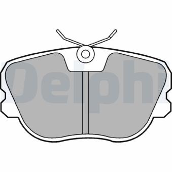 Jeu de 4 plaquettes de frein avant DELPHI LP575