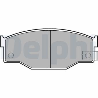 Jeu de 4 plaquettes de frein avant DELPHI LP582