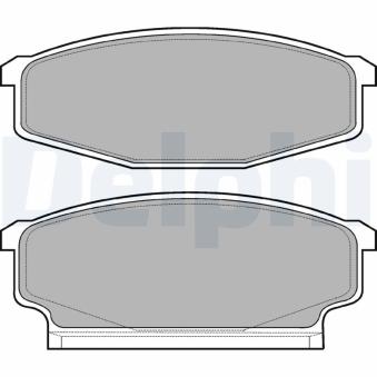 Jeu de 4 plaquettes de frein avant DELPHI OEM 41060T7892