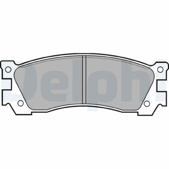 Jeu de 4 plaquettes de frein arrière DELPHI OEM HF392648Z