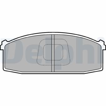 Jeu de 4 plaquettes de frein avant DELPHI OEM 41060W2725