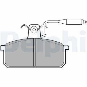 Jeu de 4 plaquettes de frein avant DELPHI OEM SE127165081A