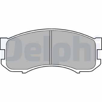Jeu de 4 plaquettes de frein avant DELPHI LP800