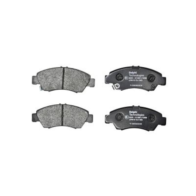 Jeu de 4 plaquettes de frein avant DELPHI LP810 - Visuel 1