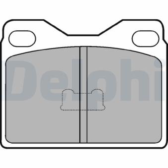 Jeu de 4 plaquettes de frein avant DELPHI LP88