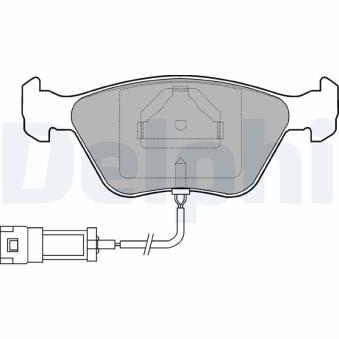 Jeu de 4 plaquettes de frein avant DELPHI OEM V89BB2K021AC