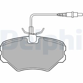 Jeu de 4 plaquettes de frein avant DELPHI OEM 425098 Jeu de 4 plaquettes de frein avant DELPHI OEM 425098