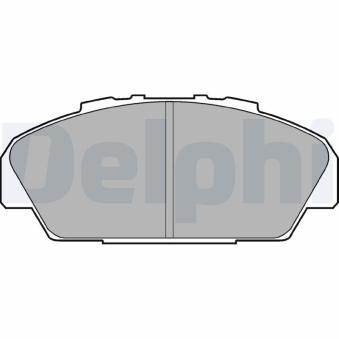Jeu de 4 plaquettes de frein avant DELPHI OEM 45022SM4G00