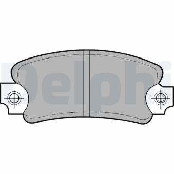 Jeu de 4 plaquettes de frein avant DELPHI LP99