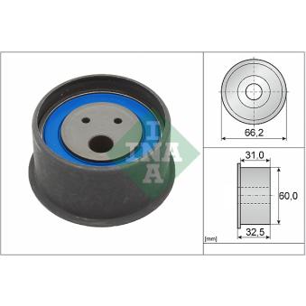 Poulie-tendeur, courroie crantée INA OEM 6000608133