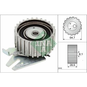 Poulie-tendeur, courroie crantée INA OEM 7782192