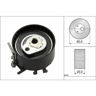 Poulie-tendeur, courroie crantée INA 531 0404 10 pour DACIA LOGAN 1.2 - 75cv