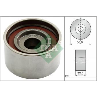Poulie-tendeur, courroie crantée INA OEM 2441027250 Poulie-tendeur, courroie crantée INA OEM 2441027250