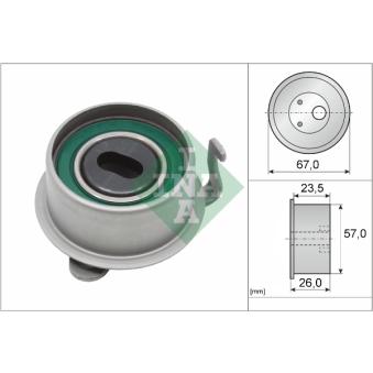 Poulie-tendeur, courroie crantée INA 531 0653 20