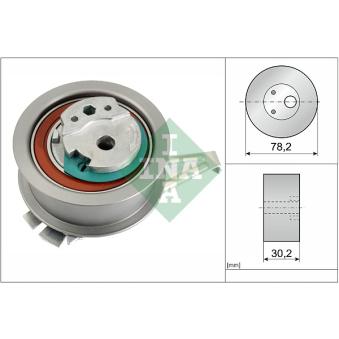 Poulie-tendeur, courroie de distribution INA OEM 04L109243K
