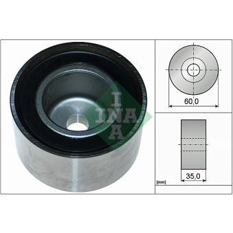 Poulie renvoi/transmission, courroie de distribution INA OEM 13073AA142 Poulie renvoi/transmission, courroie de distribution INA OEM 13073AA142