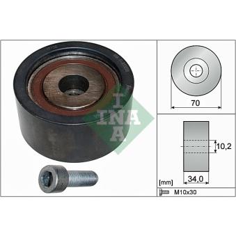 Poulie renvoi/transmission, courroie de distribution INA OEM 059109244A