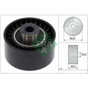 Poulie renvoi/transmission, courroie de distribution INA 532 0289 10 pour PEUGEOT 807 2.0 16V - 140cv