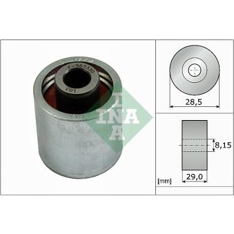 Poulie renvoi/transmission, courroie de distribution INA OEM 06D109244D
