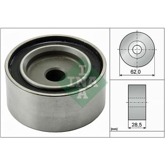 Poulie renvoi/transmission, courroie de distribution INA 532 0379 20 pour MAZDA 323 2.0 D-4D - 110cv