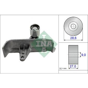 Poulie renvoi/transmission, courroie de distribution INA OEM 06A109181