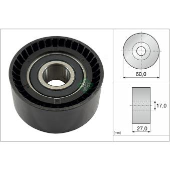 Poulie renvoi/transmission, courroie de distribution INA OEM 31316107